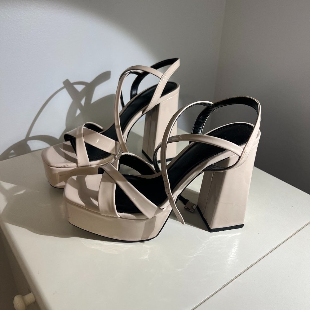 CREME HEELS ZARA